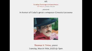 Salon Concerts: 48. Thomas Y. Tirino, piano