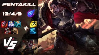 TOP Darius vs Kled [PENTAKILL] - NA Grandmaster Patch 14.23