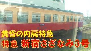 黄昏の内房特急　新宿さざなみ3号（③蘇我～竹岡付近）E257系