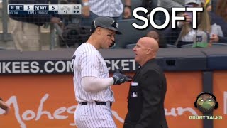 Aaron Judge gets ejected for the first time in his career...UMPIRES ARE SOFT!!!
