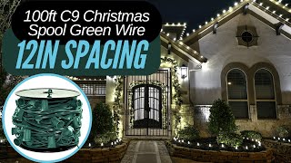 Customize Your Holiday Lighting: MIK Solutions 100 Ft C9 Christmas Light Spool with E17 Sockets