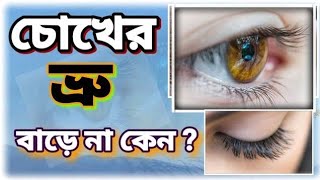 চোখের ভ্রু না বাড়ার কারণ কি ? What is the reason for not growing Eyebrows? World Rosho