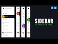 Dashboard Sidebar Menu using Html CSS & Vanilla Javascript | Curve Outside