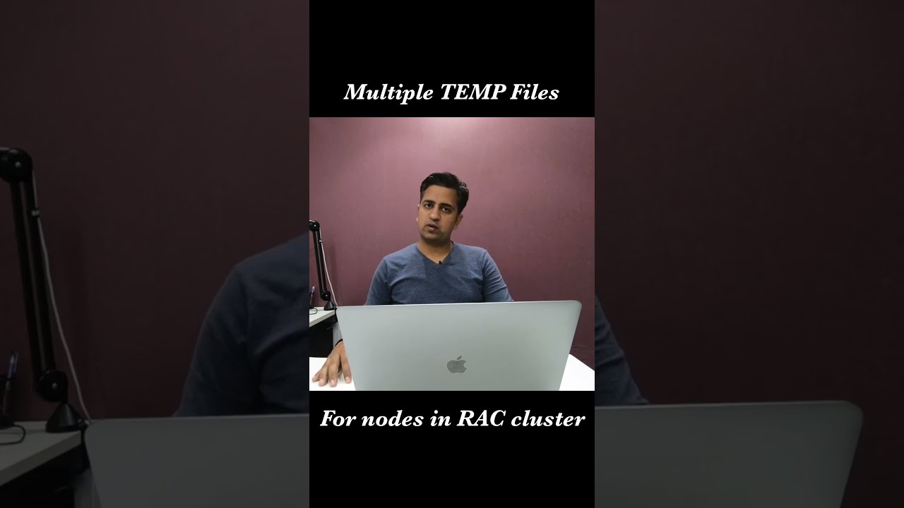 Multiple TEMP files for nodes in RAC cluster #oracle #dbagenesis