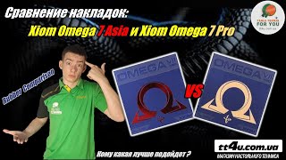 Сравнение накладок Xiom Omega 7 Pro и Xiom Omega 7 Asia // Xiom Omega VII Rubber Review\u0026Comparison