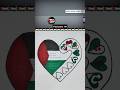 Palestine 🇵🇸 support countries flag drawing #trending #art #countryballs #shorts