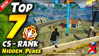 TOP 7 HIDDEN PLACES FOR CS RANK AFTER UPDATE | CS RANK TIPS AND TRICKS | GARENA FREE FIRE