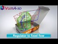 VUMA3D-network 2018 - Regulator to fixed flow - 3D mine ventilation simulation software