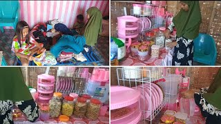 KEGIATAN MENJELANG LEBARAN ⁉️ MENGISI TOPLES KUE LEBARAN, LIPAT PAKAIAN YANG MENGGUNUNG