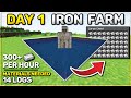 Minecraft Iron Farm DAY 1 - Unlimited Iron 1.19