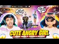 V Badge Cute Girls Challenge Kaal YT - 1 Vs 4 | She Got Angry😡| GARENA FREE FIRE