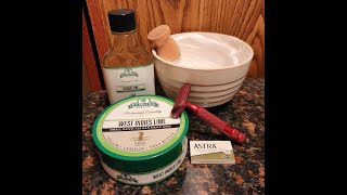 SOTD: Stirling West Indies Lime Soap / Rockwell 6S Razor / Astra Blades / Coconut Lime Splash