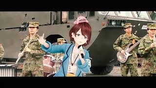 「海色」　陸上自衛隊施設学校音楽隊の茨城県公式Vｔｕｂｅｒ茨ひよりさんとのコラボ動画