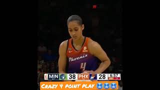 Skylar Diggins-Smith Hits A 3 + The Foul. 🔥 #shorts #SkylarDiggins #WNBA #basketball #PhoenixMercury