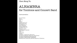 Alhambra for solo Trombone and Concert Band