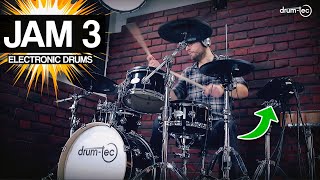 drum-tec Jam 3 e-drums: Authentic acoustic drums feel on Roland TD-17 module