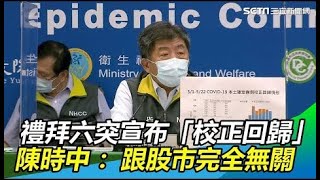 禮拜六突宣布400例「校正回歸」　陳時中：跟股市完全無關｜政常發揮