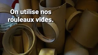 On utilise nos Rouleaux vides/ TUTO.