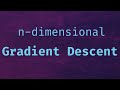 Gradient Descent n-Dimensional Python Implementation