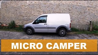 Ford Transit Connect SWB Van Conversion \u0026 Stealth Camping (fast version)