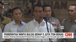 Pemerintah Minta Bulog Serap 3 Juta Ton Beras