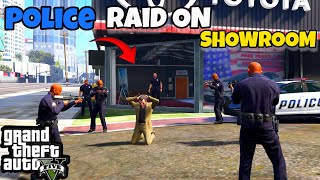 POLICE RAID ON MICHEAL'S NEW SHOWROOM || GTA 5 MODS #5