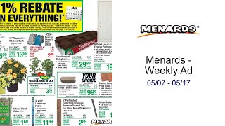 Menards - Weekly Ad 05/07 - 05/17