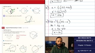 Big Ideas Math [IM2]: Chapter 10 Review (Examples & Problem Set)