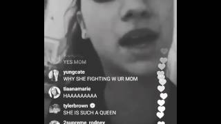 Cashmeousside girl \u0026 mamma yelling at young girl on IG LIVE