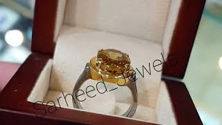 Beautiful Natural Honey color citrine 6.10 ct