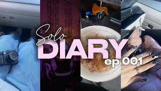 SOLO DIARY EP 001 ♡: shopping, fresh nails, painting mirror, doing lashes, package hauls, + MORE