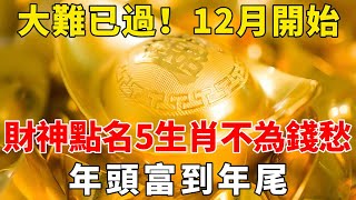 大難已過！12月開始，被財神爺點名的5大生肖，財神左護，福星右隨，來年不為錢發愁，年頭富到年尾！【般若之音】#生肖 #運勢 #風水 #財運