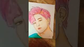 Drawing of Park Jimin from BTS ✨⚡🌟💜