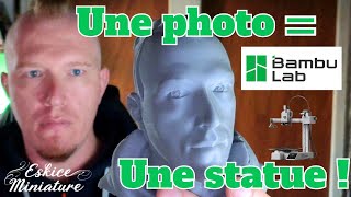 Imprimer SA STATUE à partir d'UNE PHOTO #3dprinting #bambulab #makerworld #diy