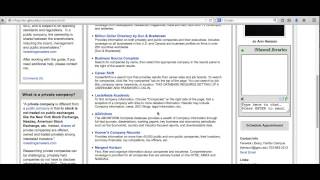 Finding company info using Infoguides in George Mason University Libraries