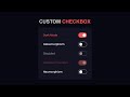 How To Create Custom Checkbox Using Html & Css