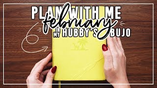 PLAN  WITH ME Setting Up my Husband's Bullet Journal for February 2020