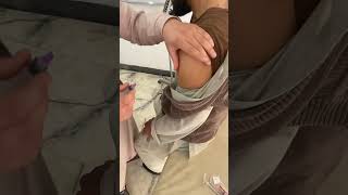 زرقیات 14: زرق تحت الجلدی با زاویه 45 در عضله دلتا  (SC injection 45 degree in deltiod muscle)