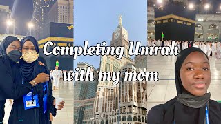 UMRAH FOR THE 1st TIME W/ MY MOM! | Umrah vlog PT 2