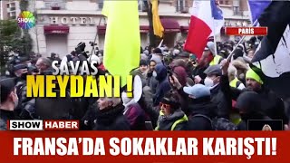 Fransa'da sokaklar karıştı!