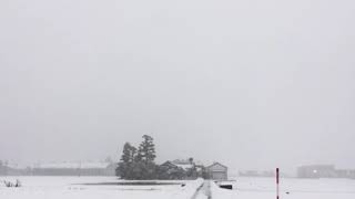 ウェザーリポート動画0104 日暮れは雪降りやすく @富山 南砺 16:40頃