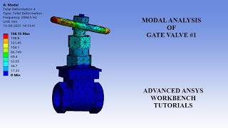 Gate Valve | Modal Analysis | Deformation | Natural Frequency | ANSYS Workbench Tutorials