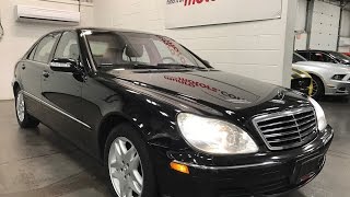 SOLD SOLD SOLD 2003 Mercedes-Benz S-Class 4.3L Sedan Certified Etested Munro Motors