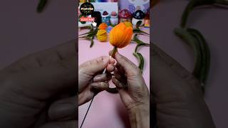 How to make Tulips with pipe cleaners | 扭扭棒郁金香 #shorts #pipecleanercraft