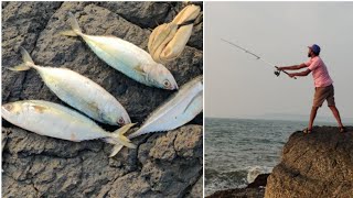 बांगडे घेऊन गेलो समुद्रावर मासे पकडायला | रात्रीचे पकडले भरपूर मासे | Fishing in kokan  #Tejagurav