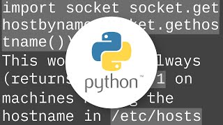 Finding local IP addresses using Python's stdlib