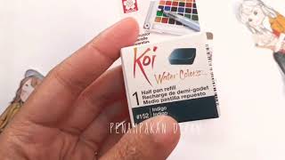 Sakura Koi Water Colors Half Pan Refill *unboxing*