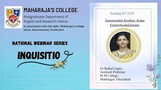 INQUISITIO Webinar Series Dec 2020 | Day 5 | “Transgender Studies:  Some Concepts and Issues”