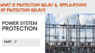 What are the Protection Relays | Application \u0026 types of Protection Relays  #protection #relays