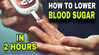 5 Tips To LOWER BLOOD SUGAR IN 2 HOURS and CONTROL POSTPRANDIAL GLYCEMIA